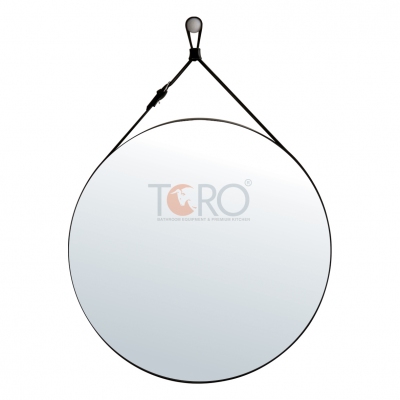 Gương soi hình tròn, dây da Toro TR-K10