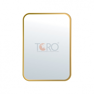 Gương soi viền Inox xi vàng Toro TR-K20