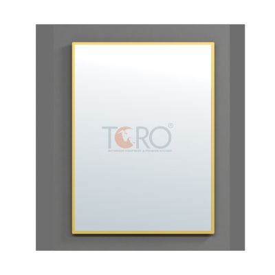 Gương soi viền Inox xi vàng Toro TR-K24